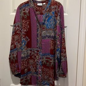 Joan Rivers silk blouse